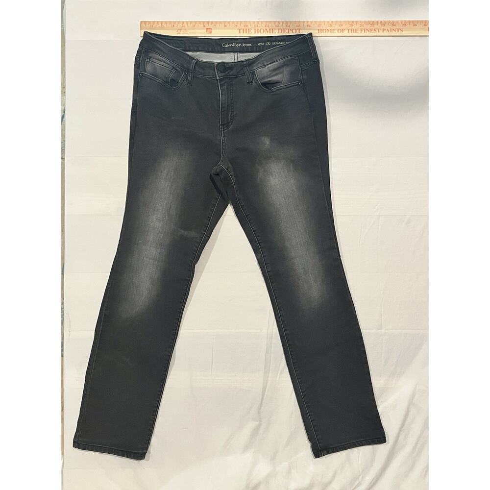 Calvin Klein Jeans Ultimate Skinny Men’s 32x32 Black Wash Stretch Denim Pants